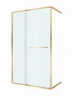 Душевая дверь Cezares Lux 120 LUX-B-FS-11-120-C-BORO профиль Брашированное золото стекло прозрачное