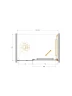 Душевая дверь Cezares Lux 120 LUX-B-FS-11-120-C-BORO профиль Брашированное золото стекло прозрачное
