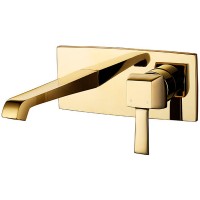 Смеситель для раковины Caprigo Diamante 50-027-oro Золото латунь встраиваемый