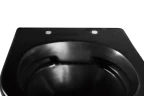 Комплект унитаза с инсталляцией Abber Bequem AC1100MB-AC0105-AC0121MB с сиденьем Микролифт и Черной матовой клавишей смыва фаянс подвесной