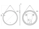 Зеркало Uni-Flow Mirror 80 M642 с подсветкой с сенсорным выключателем и подогревом