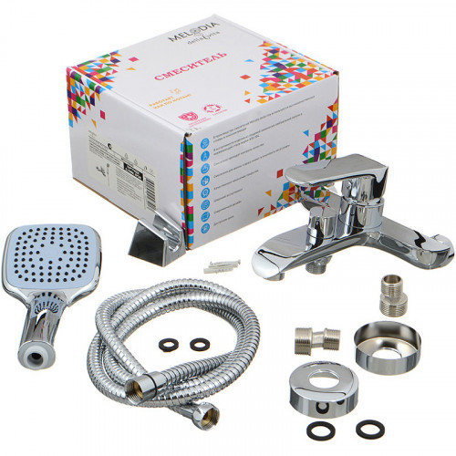 Смеситель для ванны Melodia della vita Heavy Metal MDV35640 Хром латунь на стену