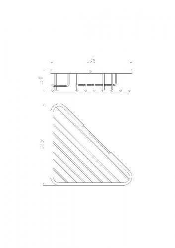 Полка корзина Wonzon &amp; Woghand WW-4119 угловая цвет Хром