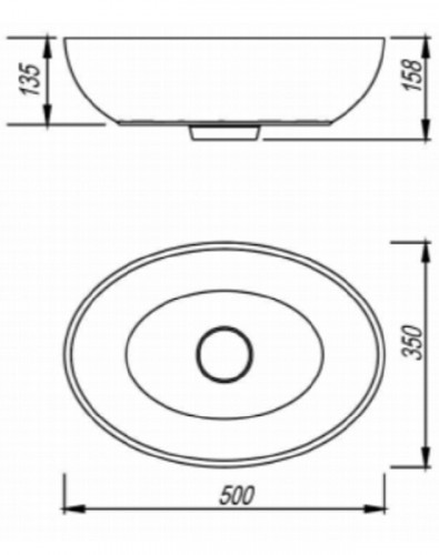 Раковина-чаша Florentina Олива 50 10.350.00500.307 цвет Серый шелк