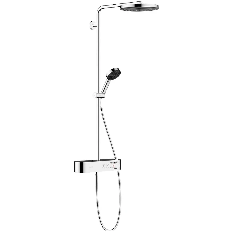 Душевая система Hansgrohe Pulsify S Showerpipe 260 1jet 24220000 с термостатом Хром латунь на стену