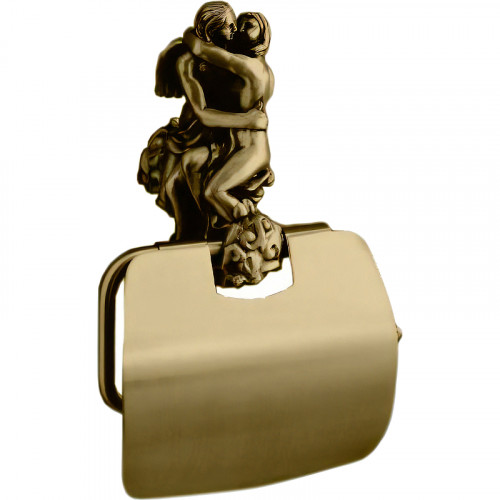Держатель туалетной бумаги Art&amp;Max Romantic AM-B-0819-B с крышкой Бронза