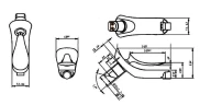 Смеситель для биде Creavit Foglia FG3501 Хром