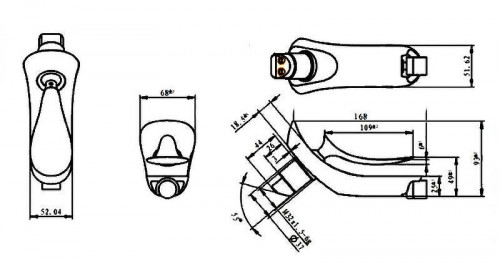 Смеситель для биде Creavit Foglia FG3501 Хром