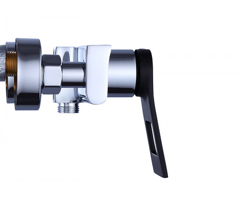 Смеситель для ванны Bronze de Luxe Element EL03CB Хром Черный матовый латунь на стену