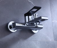 Смеситель для ванны Bronze de Luxe Element EL03CB Хром Черный матовый латунь на стену
