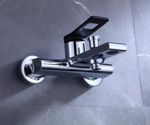 Смеситель для ванны Bronze de Luxe Element EL03CB Хром Черный матовый латунь на стену