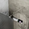 Душевая перегородка Azario Walk-In 120 AZ-251-120-BGL-CRF профиль Брашированное золото стекло рифленое