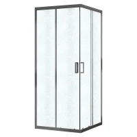 Душевой уголок Azario Paris 100х100 AZ-R06-100-MGR-CHC профиль Графит матовый стекло Шиншила