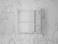 Зеркальный шкаф Style Line Стокгольм 70 ЛС-00002323 Графит софт МДФ / ЛДСП, стекло