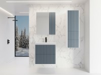 Зеркальный шкаф Style Line Стокгольм 70 ЛС-00002323 Графит софт МДФ / ЛДСП, стекло