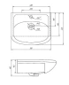 Раковина Grossman Rosa Уют 50 659 Белая