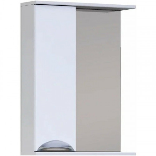 Зеркало со шкафом Vigo Callao 50 L z.CAL.50.L Белое МДФ / ЛДСП, стекло