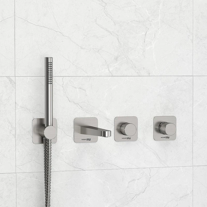 Смеситель для ванны WasserKRAFT Tauber A6451.296.298.275.100.276 Никель