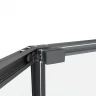 Душевой уголок Black&White S1150-9090GM 90x90 11509090GM профиль оружейная сталь стекло прозрачное