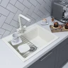 Кухонная мойка Aquaton Делия 60 1A715232LD240 Жемчуг искусственный камень (литьевой мрамор) встраиваемый