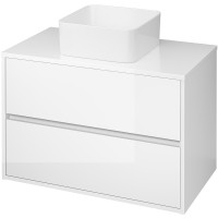 Раковина-чаша Cersanit Crea 35 Square 64753 Белая фарфор накладная