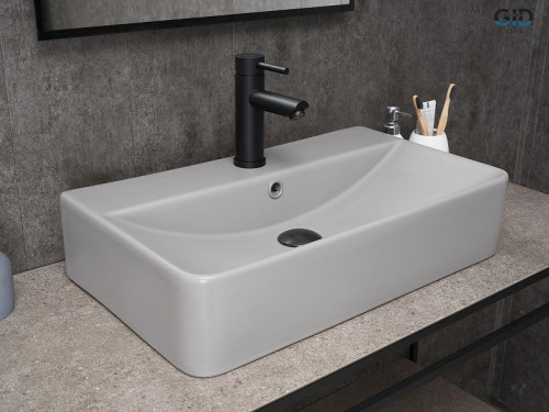 Раковина Gid Geometrico 60 Gm1344 52236 цвет Серый матовый