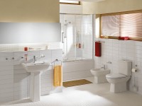 Раковина Vitra Form 300 55 9602B003-7650 Белая фарфор подвесная