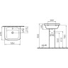 Раковина Vitra Form 300 55 9602B003-7650 Белая фарфор подвесная