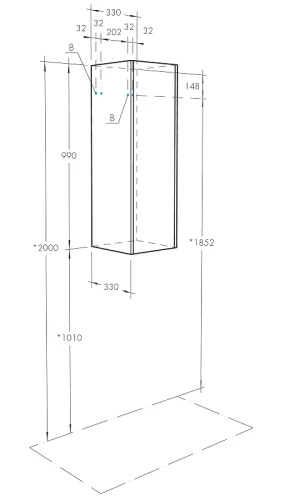 Подвесной шкаф Aquaton Сакура 33 L 1A220803SKW8L Ольха наварра Белый глянец МДФ / ЛДСП
