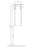 Подвесной шкаф Aquaton Сакура 33 L 1A220803SKW8L Ольха наварра Белый глянец МДФ / ЛДСП