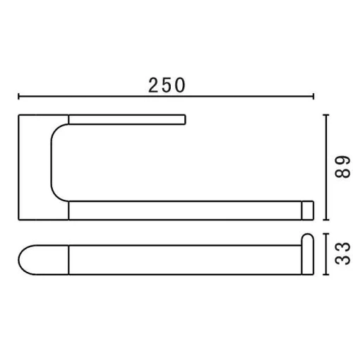 Полотенцедержатель Art&amp;Max Platino AM-E-3980AL Хром