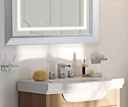 Зеркало Laufen LB 3 75 с подсветкой Хром матовый