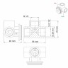 Смеситель для раковины WasserKRAFT A41513 Хром латунь встраиваемый