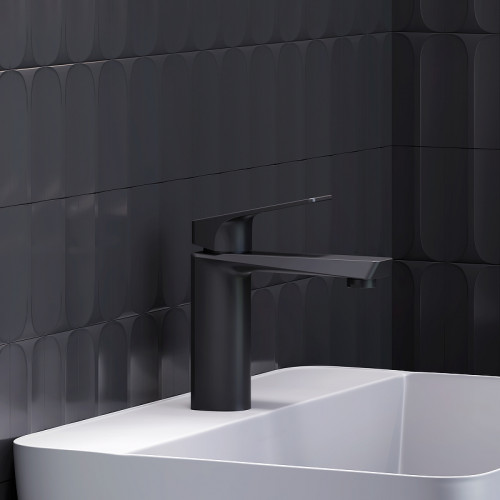 Смеситель для раковины Damixa Merkur 400210300 Черный матовый латунь