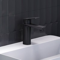 Смеситель для раковины Damixa Merkur 400210300 Черный матовый латунь