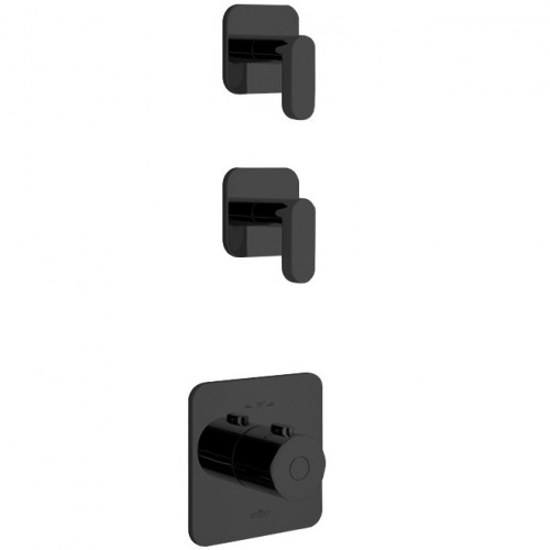 Смеситель для душа Webert Living LV971402560 Черный матовый встраиваемый