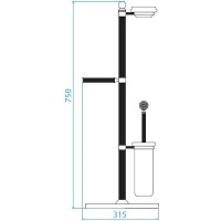 Напольная стойка Cezares Olimp OLIMP-WCS-03/24-Sw Золото 24 карат