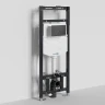 Инсталляция WasserKRAFT Alme 15TLT.010.ME.MB02 для унитаза с Черной матовой клавишей смыва
