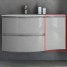 Подвесной шкаф Cezares Vague 34 R 54855 подвесной Grigio lucido МДФ / ЛДСП