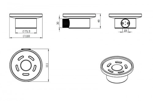 Мыльница Splendy Passion PA402VSNB цвет Никель брашированный