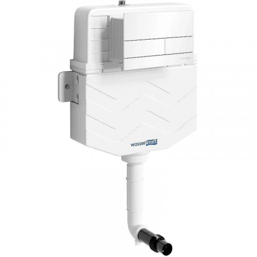 Смывной бачок WasserKRAFT Aller 10TLT.031.ME.WH04 для унитаза с Белой клавишей смыва