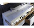 Раковина Jacob Delafon Terrace 120 EXB9112-00 с подсветкой фарфор подвесная, полувстраиваемая