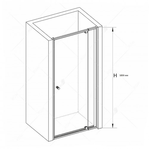 Душевая дверь RGW Passage PA-02 80 41080208-11 профиль Хром стекло прозрачное