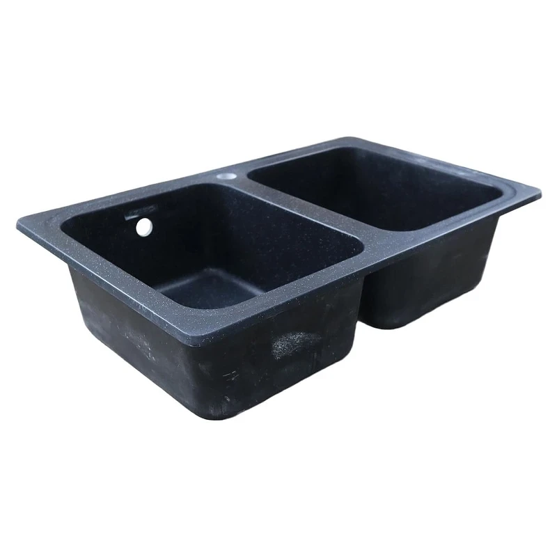 Кухонная мойка Azario Alba 78 CS00105217 цвет Черный