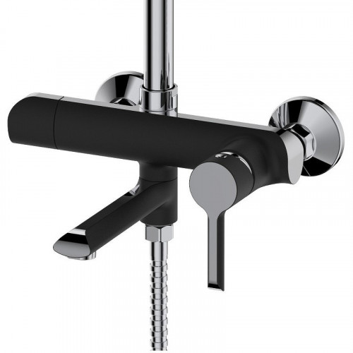 Душевая система Haiba HB24805-7 Черный Хром латунь на стену