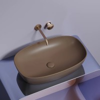 Раковина-чаша Ceramicanova Element 60 CN6049MDB Темно-коричневая матовая фарфор накладная