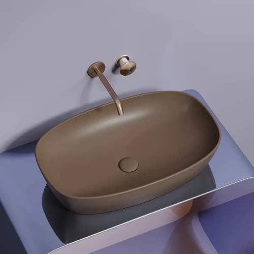 Раковина-чаша Ceramicanova Element 60 CN6049MDB Темно-коричневая матовая фарфор накладная