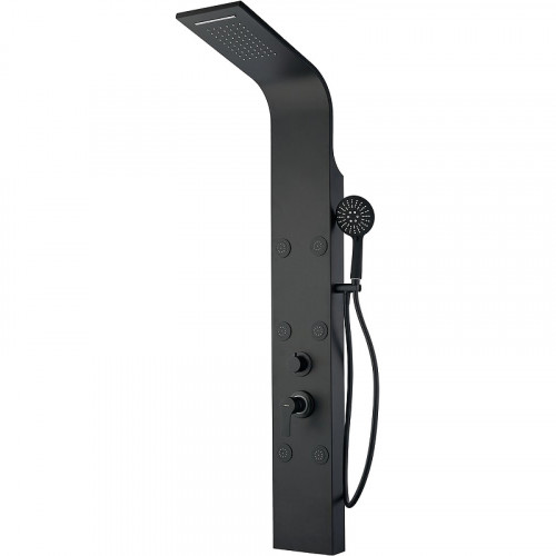 Душевая панель Aquanet Galaxy Black AP40-04 237439 Черный матовый алюминий на стену