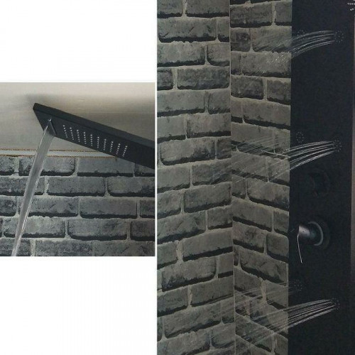 Душевая панель Aquanet Galaxy Black AP40-04 237439 Черный матовый алюминий на стену