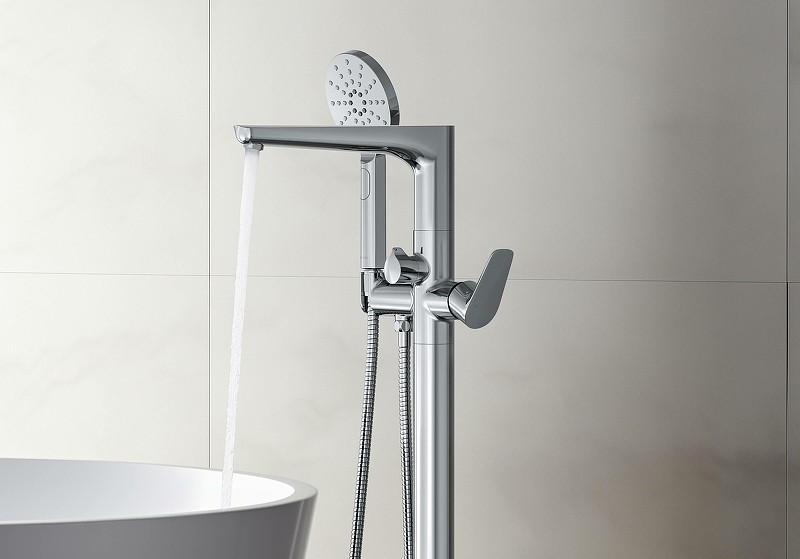 Смеситель для ванны Aquatek Бетта AQ1145CR Хром латунь на пол